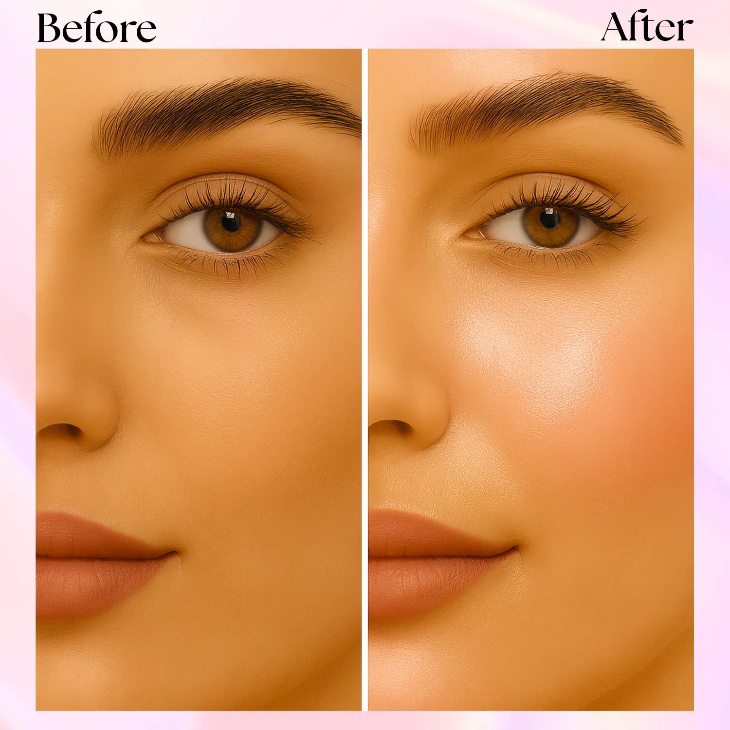 Strobe Cream - Rose Gold, 30 ml | With Shea Butter & Hyaluronic Acid | Intense Hydration | Dewy Skin | Illuminating & Glowing Makeup Base