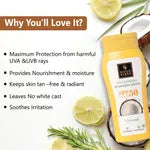 Coconut Nourishing Body Lotion with SPF 50, Lime & Rosemary Leaf Oil | Body Sunscreen | Vegan | No Parabens, No Mineral Oil, No Silicones (110 ml)