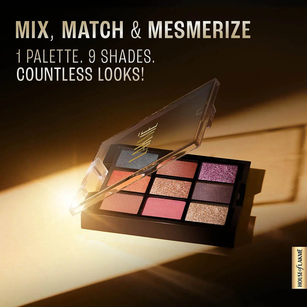 Ultimte Glam Eyeshadow, 9 shades, Intense Payoff, Easy to blend, Sunkissed 11.7 gm